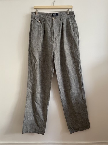 Vintage leinen hose 80er jahre - leinen,